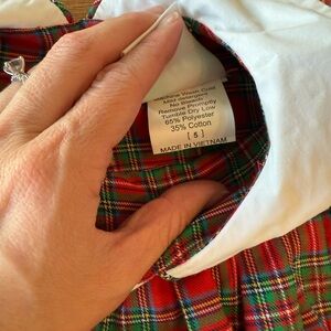 Plaid Kids Formal Dress